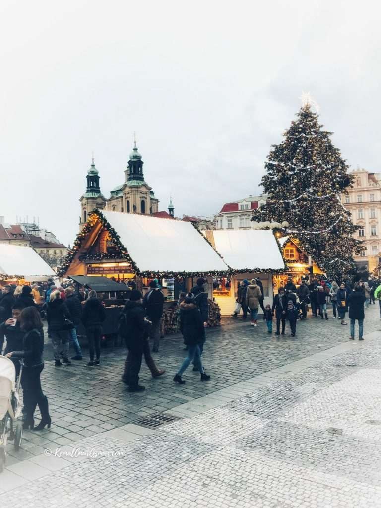 The Christmas tree on Old Town Square