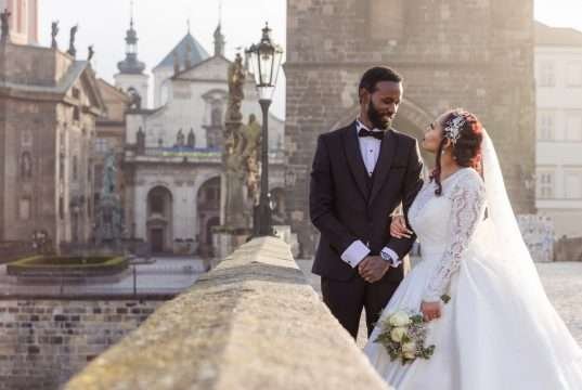 Prague Christmas December Wedding Photography