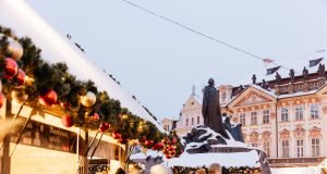 Prague Christmas Old Town December Snowy
