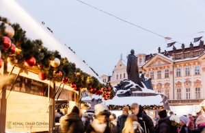 Prague Christmas Old Town December Snowy
