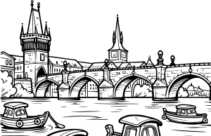 Coloring Books about Prague