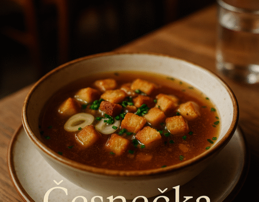 Česnečka (Garlic soup) Česnečka (Garlic soup)