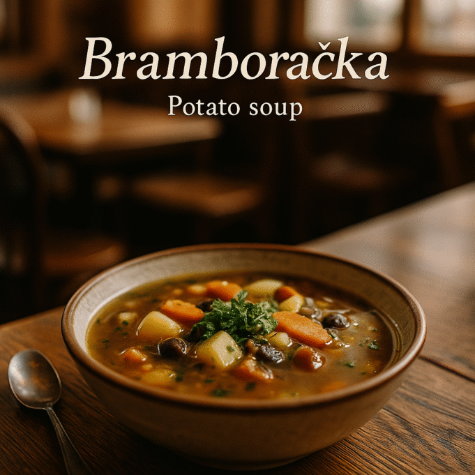 bramboraÄka (potato soup) BramboraÄka (Potato soup)