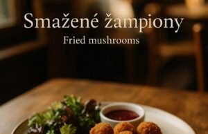 Smažené žampiony (Fried mushrooms) Smažené žampiony (Fried mushrooms)