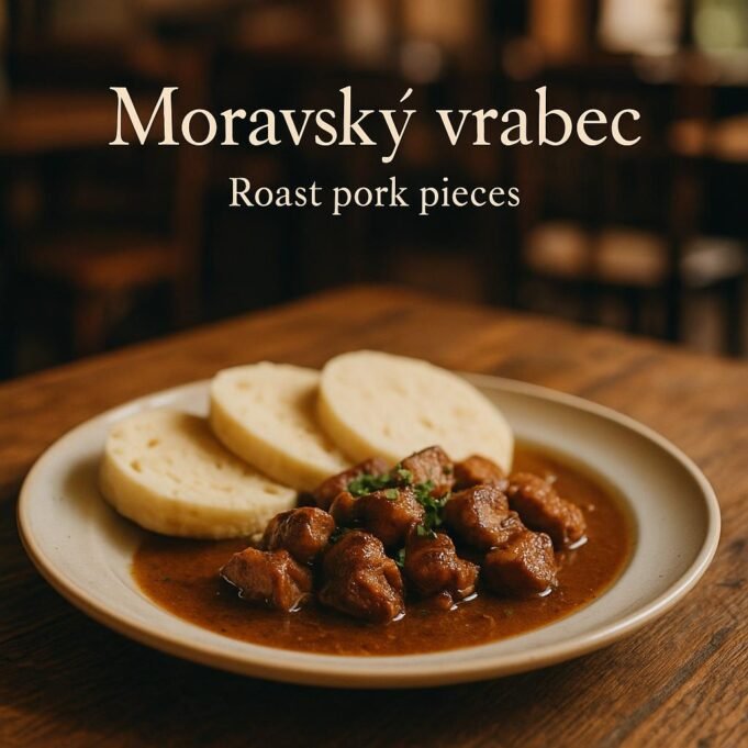 Moravský vrabec (Roast pork pieces)