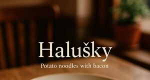 Halušky (Potato noodles with bacon) Halušky (Potato noodles with bacon)