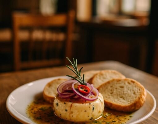 Nakládaný hermelín (Marinated cheese)