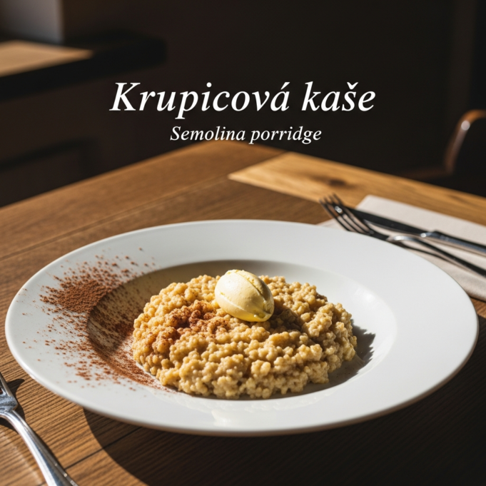 krupicová kaše (semolina porridge) Krupicová kaše (Semolina porridge)