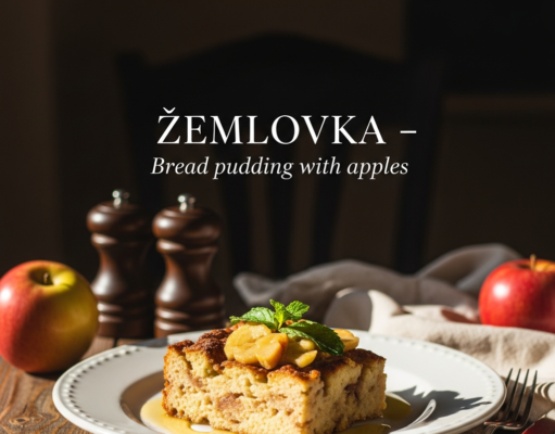 Žemlovka (Bread pudding with apples) Žemlovka (Bread pudding with apples)