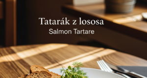 Tatarák z lososa (Salmon tartare)