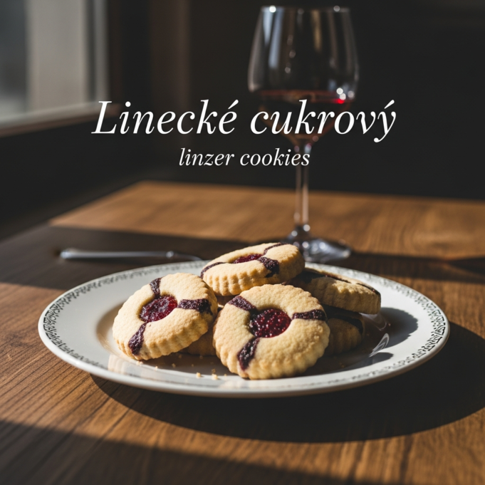 Linecké cukroví (Linzer cookies)