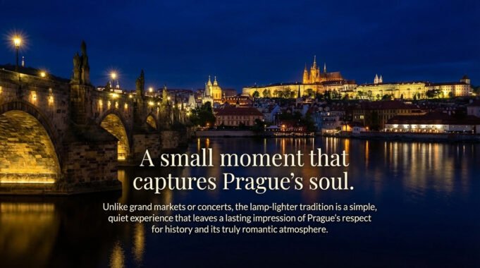 Prague Charles Bridge Lighthning Event December