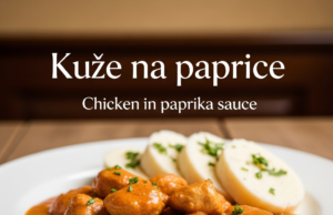 Kuře na paprice (Chicken in paprika sauce)