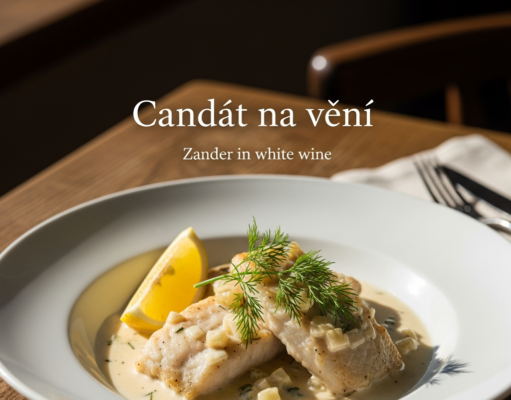 Candát na víně (Zander in white wine) Candát na víně (Zander in white wine)