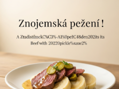 Znojemská pečeně (Beef with pickle sauce) Znojemská pečeně (Beef with pickle sauce)